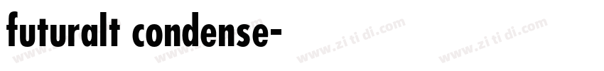 futuralt condense字体转换